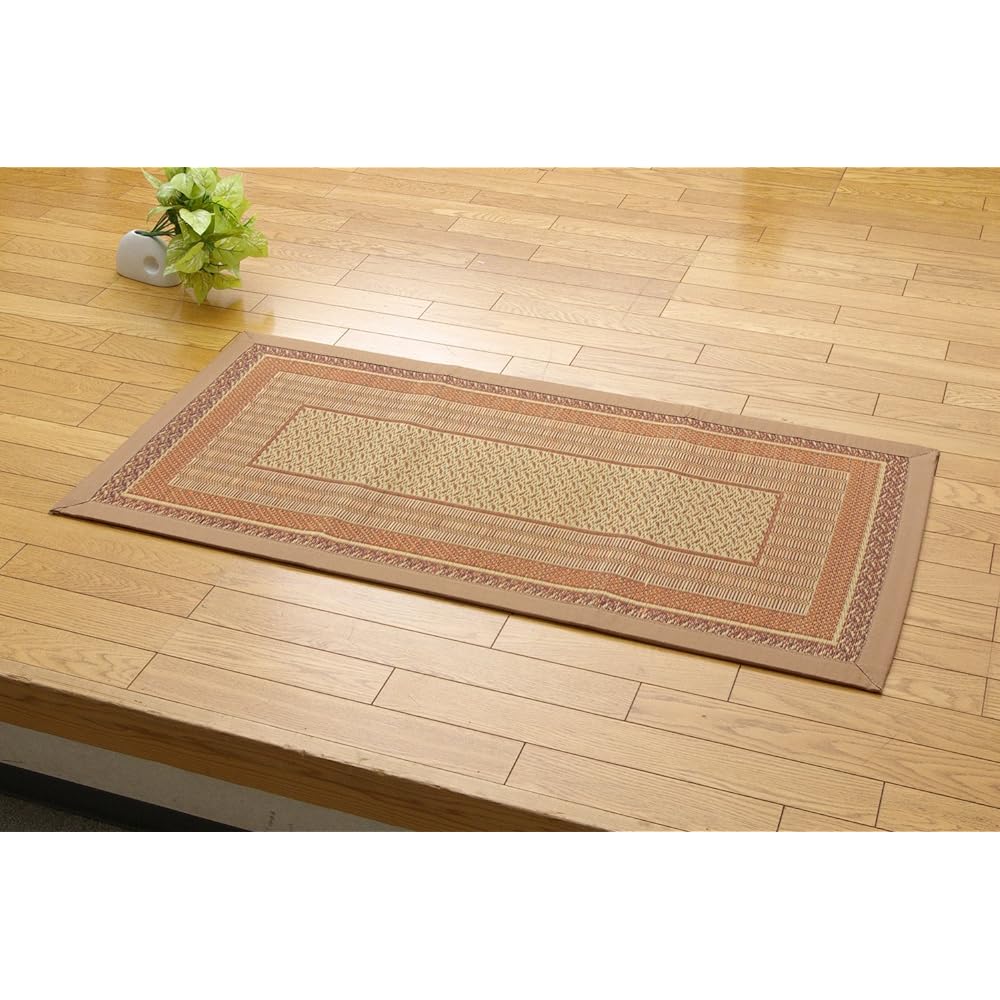 Ikehiko Entrance Mat Igusa F Rank Beige Approx. 60 x 120cm Back: Urethane Made in Japan #8817470