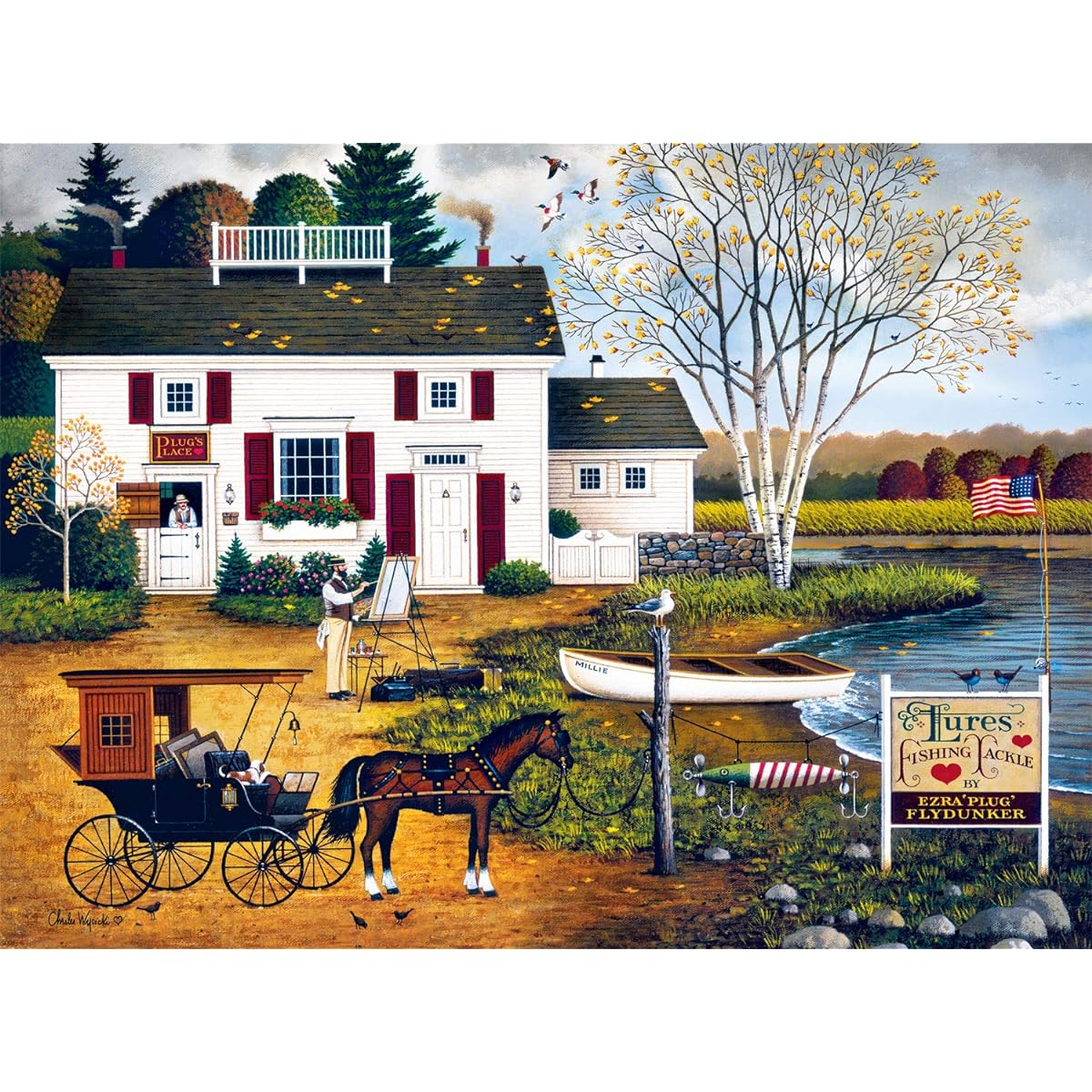 Buffalo Games - Charles Wysocki - Birch Point Cove - 1000 Piece Jigsaw Puzzle