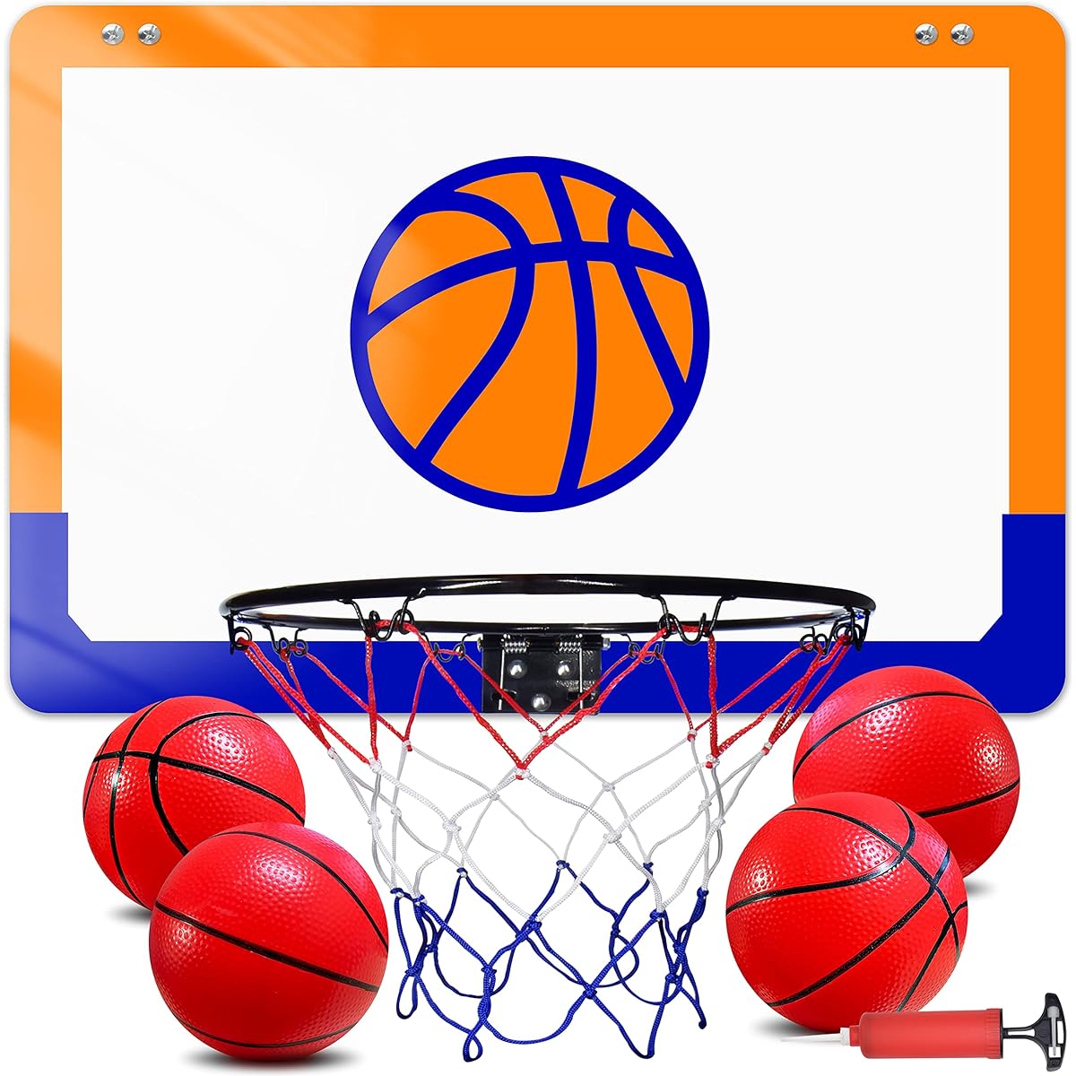 Basketball Hoop Indoor Kids Toys Stimulates Exercise Desire More Durable Sturdy 6-8-12 Years Old Christmas Sports Gifts Ages 3 4 5 6 7 8 9 10 11 12 Girls Boys