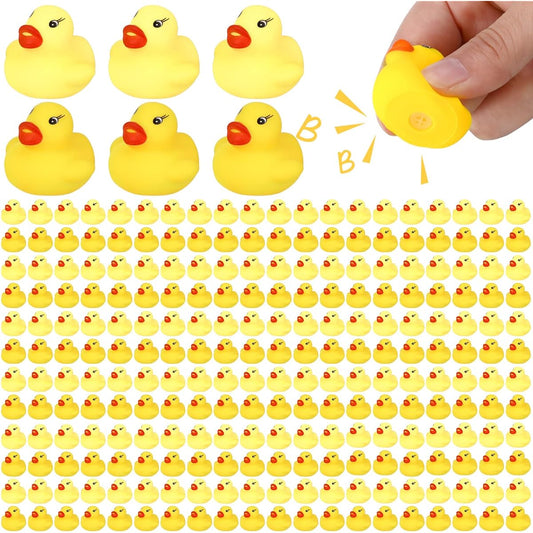 600 Pieces Rubber Duck Bulk Bath Toy Set Bulk Mini Colorful Duck Baby Shower Toy Birthday Party Decoration Gift Classroom Summer Beach Pool Activities Carnival Game (600 Pieces)