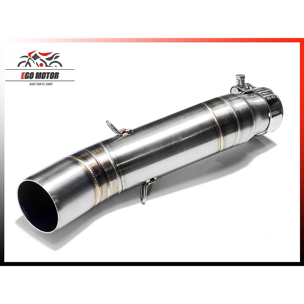 a335 slip-on muffler silencer conversion adapter compatible with genuine exhaust pipe stainless steel intermediate pipe for CBR250R MC41