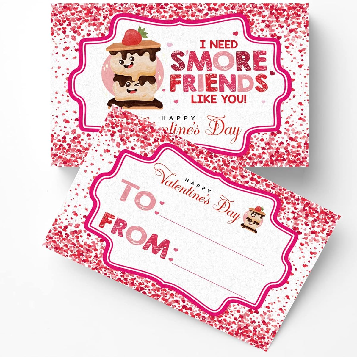 Pan Valentine's Day Cards for Kids Valentine's Day Cards for Teachers Friends Classmates A02D 30pcs