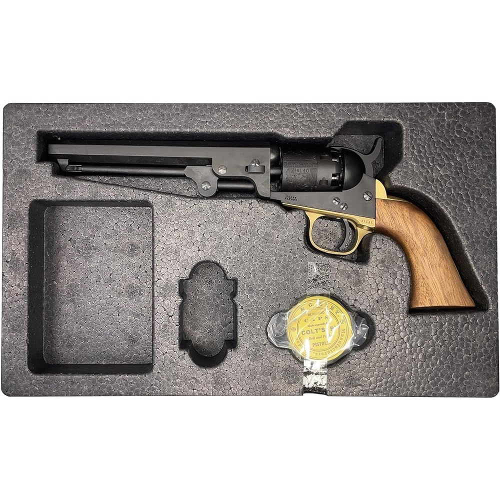 CAW M1849 Pocket Late Model 6-shot/6-inch Barrel Heavy Weight Black Model Gun Complete Product CAW-MV10FS