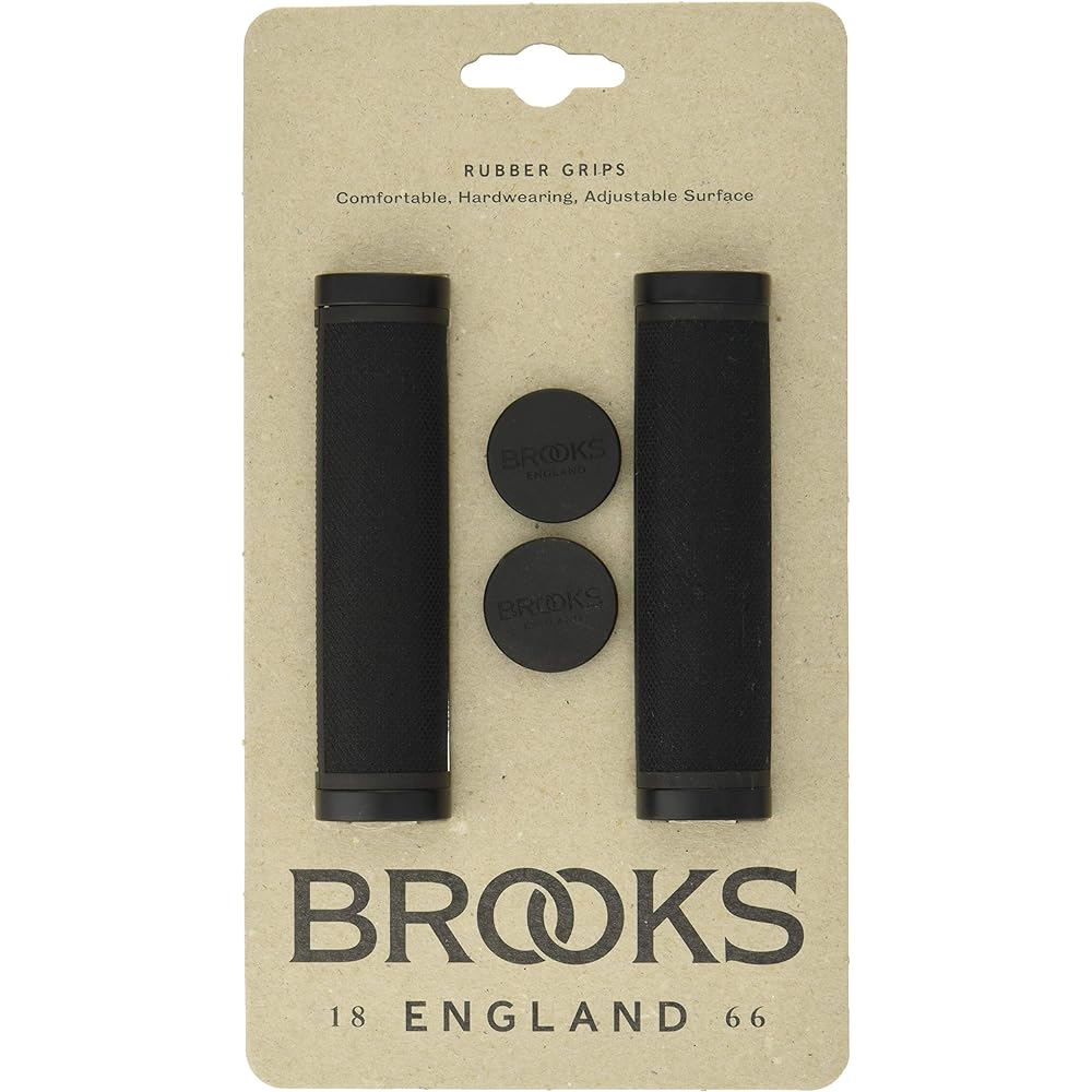 BROOKS (Brooks) Grip made of rubber and cotton crimped COMFORT GRIP CAMBIUM 130MM All black [Genuine Japanese product] Total length: 130mm