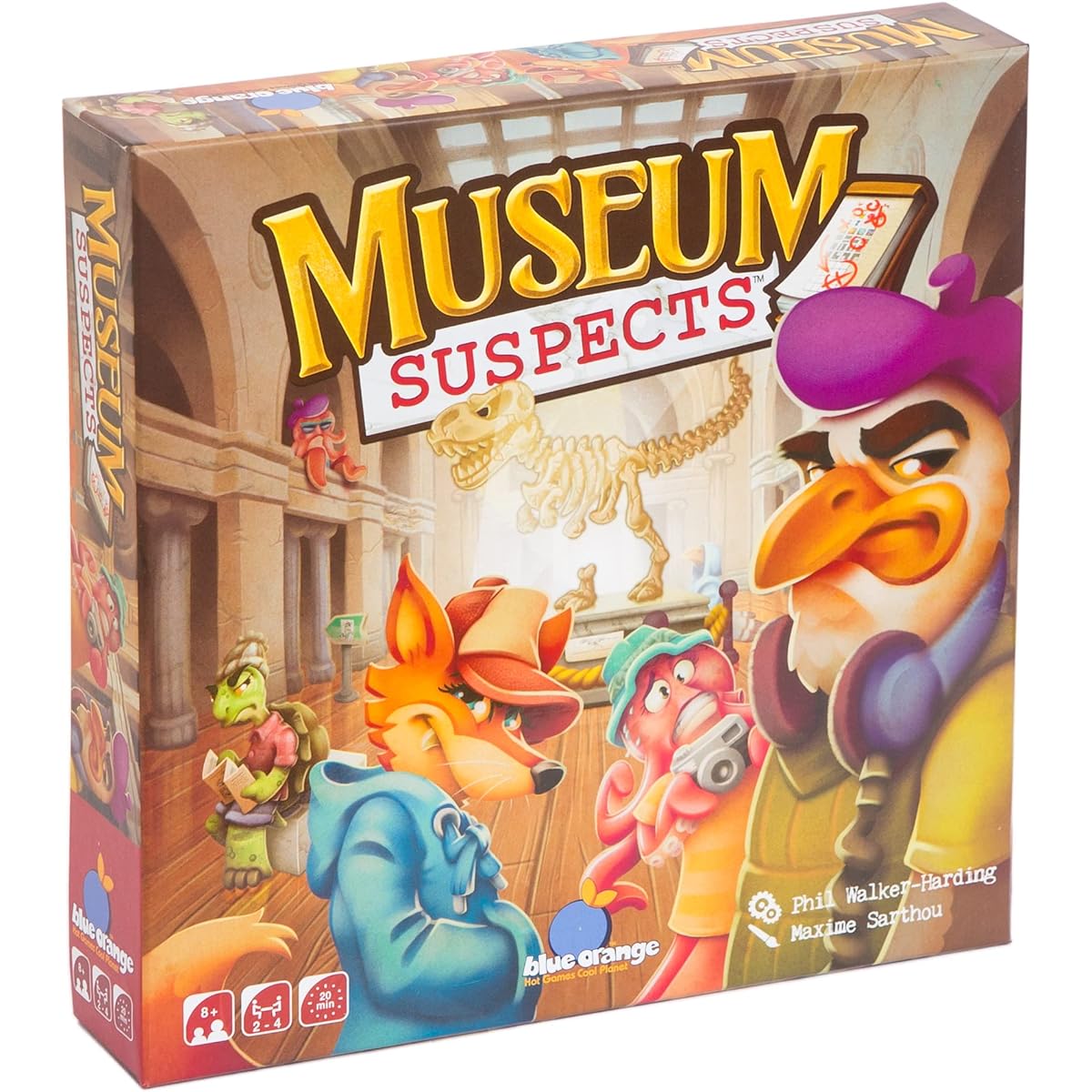Blue Orange | Museum Suspects | Board Game | Ages 8+ | 2-4 Players | 20 Minutes Playing Time