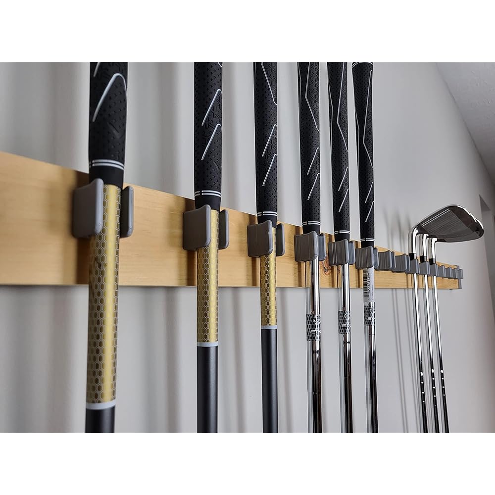 [JINTECH] Golf Club Organizing Holder Wall Display Wall Hanger Rack Mount [Set of 15 Holders]
