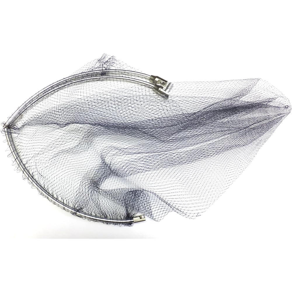 Japan Fishing Net Research Institute (Nihongyomoukenkyuujo) Ball net firefly squid net (black) with four-fold frame 7.5mm eyes 50cm length: fine