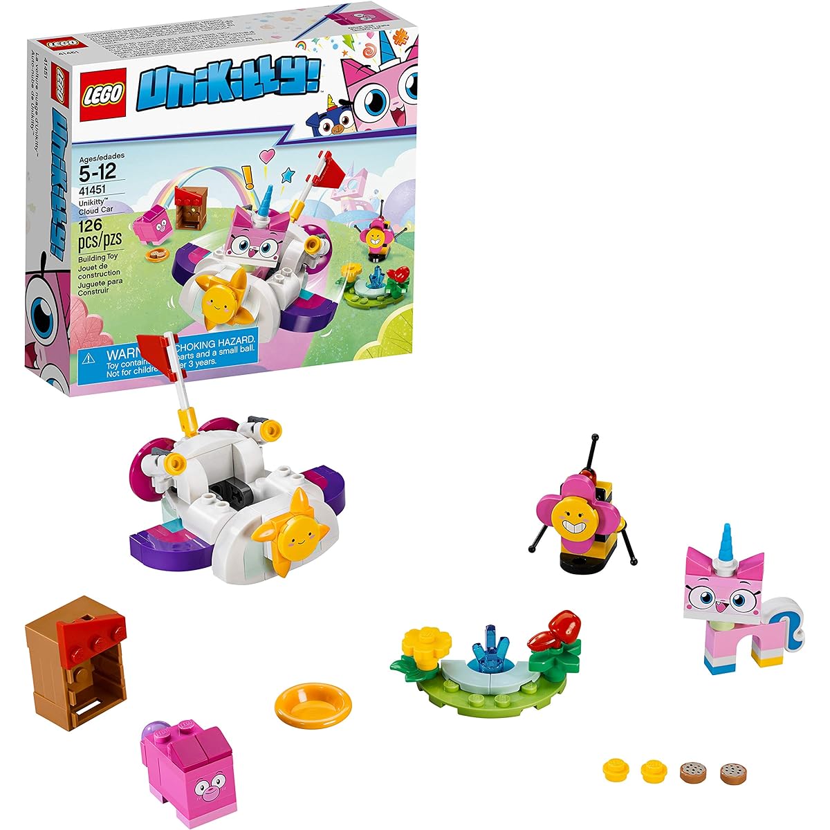 LEGO Unikitty Unikitty Cloud Car Building Kit (126 Piece), Multicolor