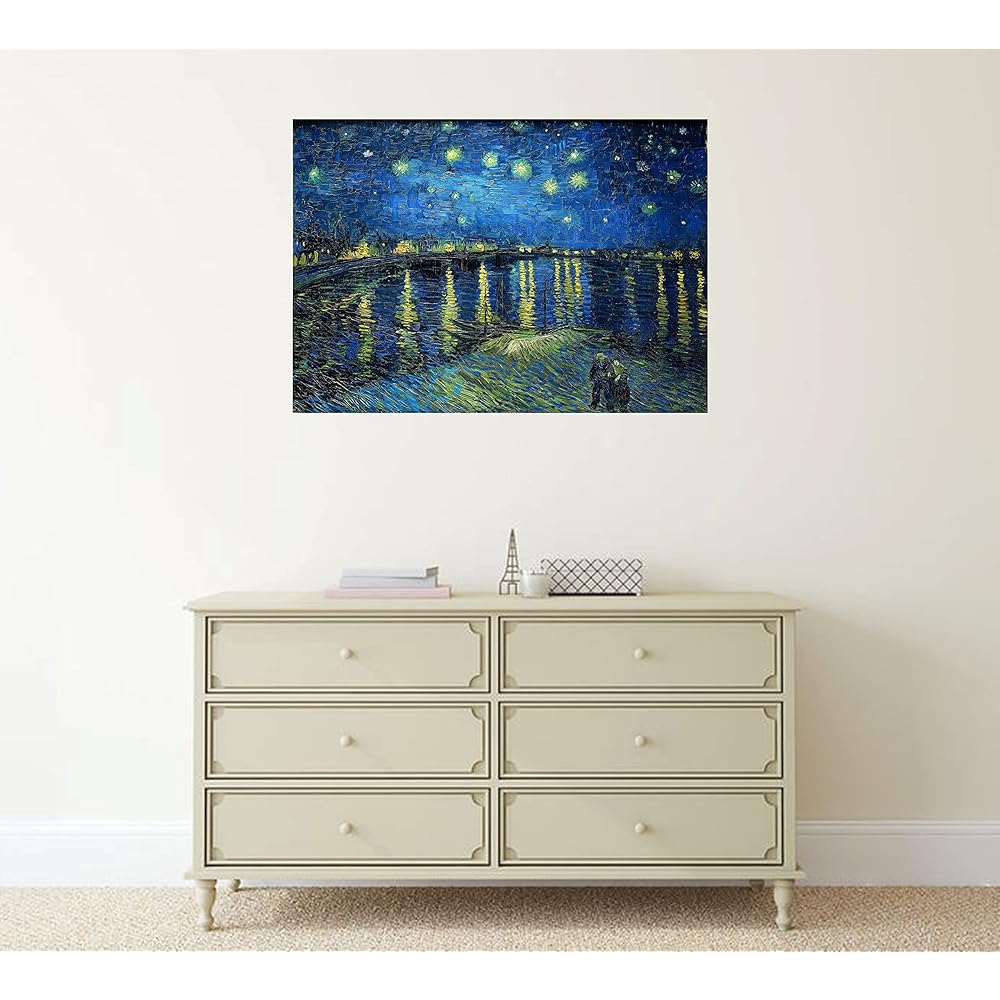 Poster Van Gogh "Night Cafe Terrace Starry Night on the Rhone River Starry Night Sunflowers Sunflowers (12) Iris" A3 Size Set of 6 [Made in Japan] [For Interior Wallpaper] Painting Art Poster