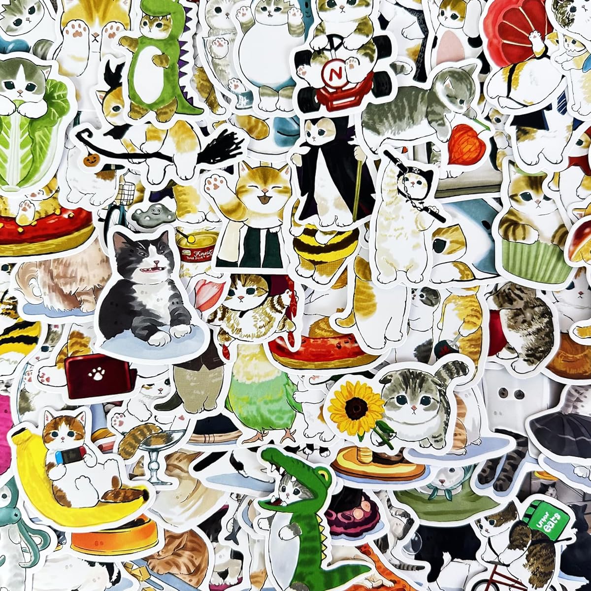 150 cat stickers