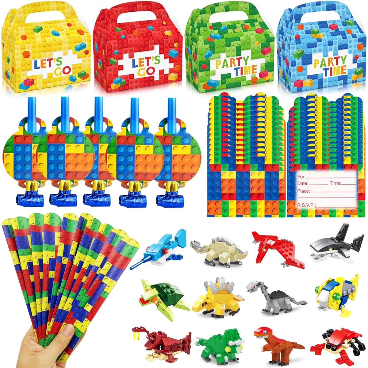 Pabsoon Building Blocks Party Favors Set
