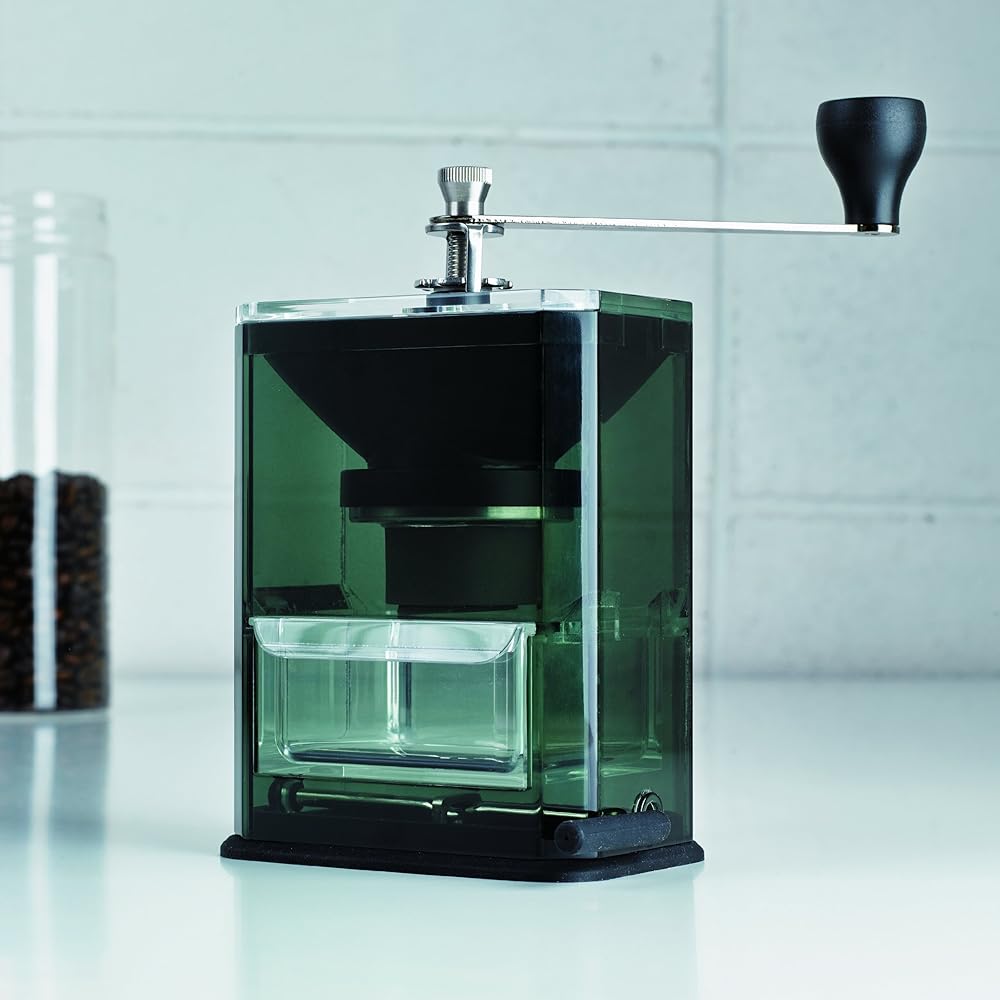 HARIO Hand Ground Coffee Mill Clear Coffee Grinder MXR-2TB Black