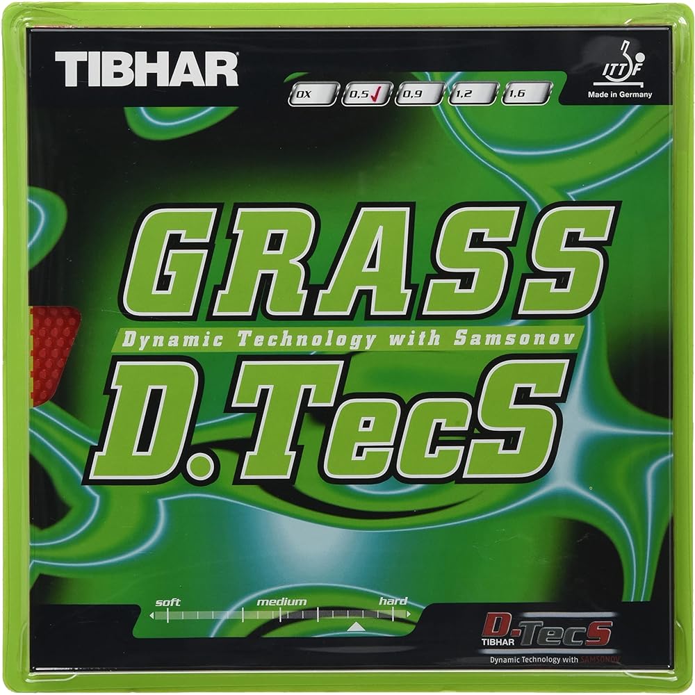TIBHAR Table Tennis Rubber Glass Detex High Tension Grain Height