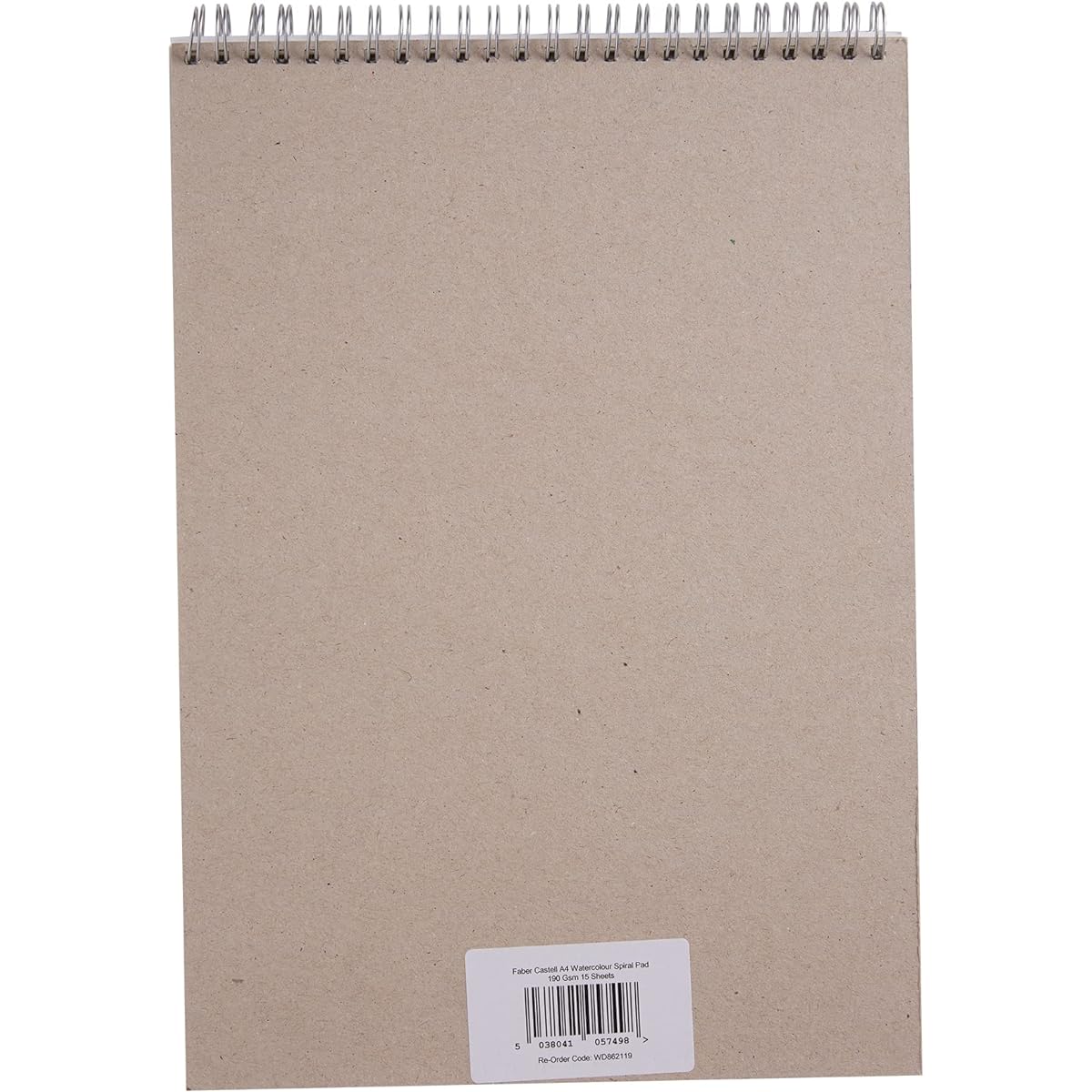 Faber-Castell Creative Studio A4 Spiral Bound Watercolour Pad - 190gsm - 15 Sheets