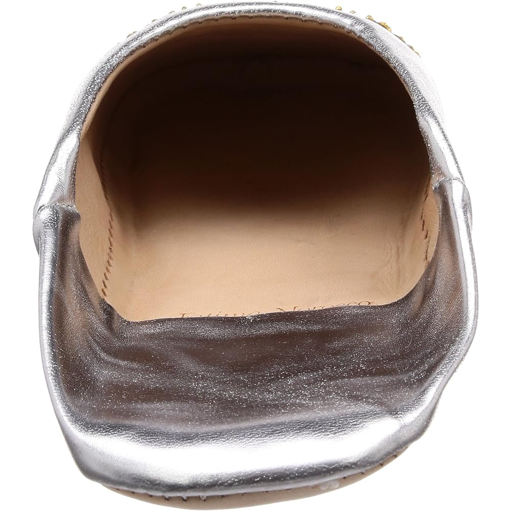 [Fatima Morocco] Men's Smile Sequin Babouche MFM003 Silver 27 cm