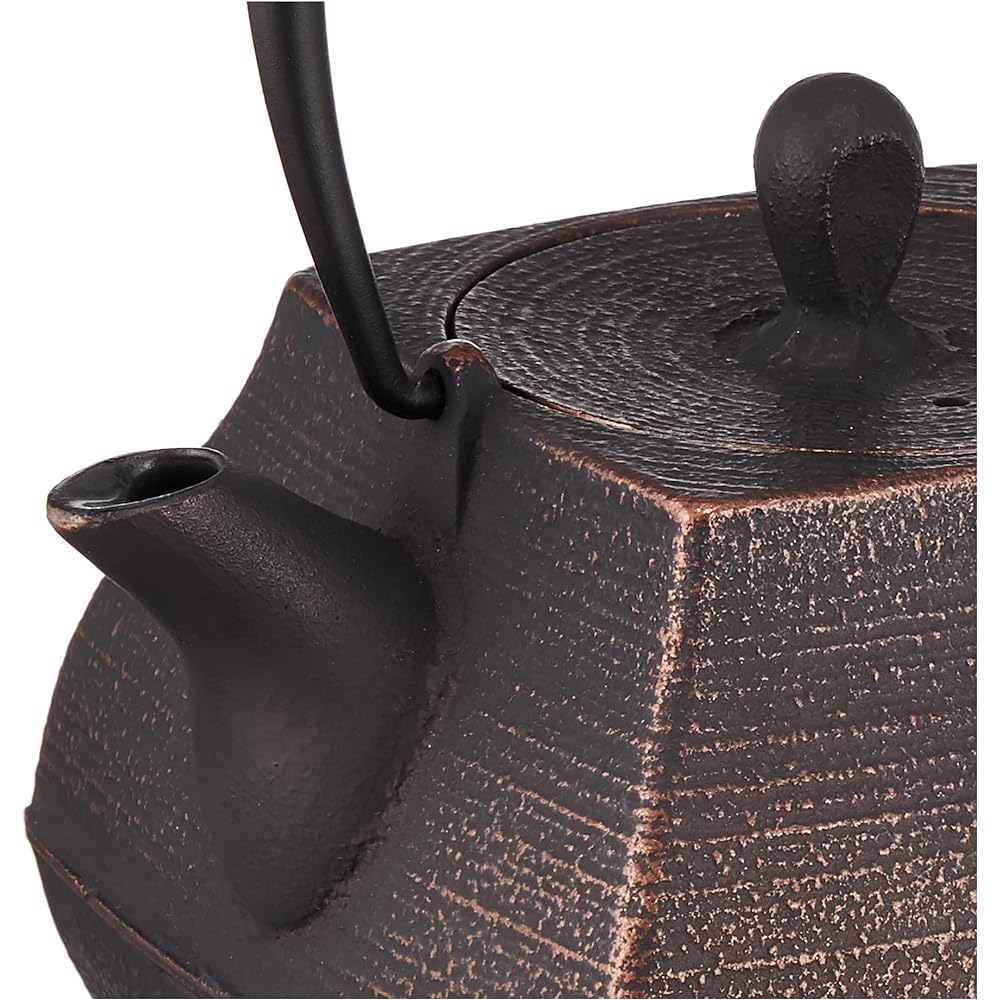 Nambu Ironware Teapot: Ichichudo Teapot Sekitei 0.7L Copper Black W15.5xD12.5xH17.5(cm)