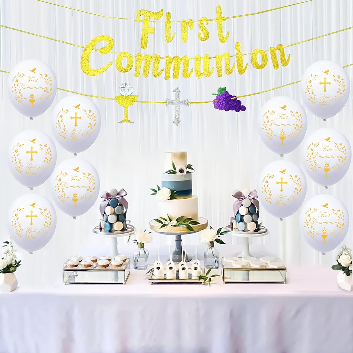 First Communion Decorations First Communion Balloons First Communion Cross Balloon