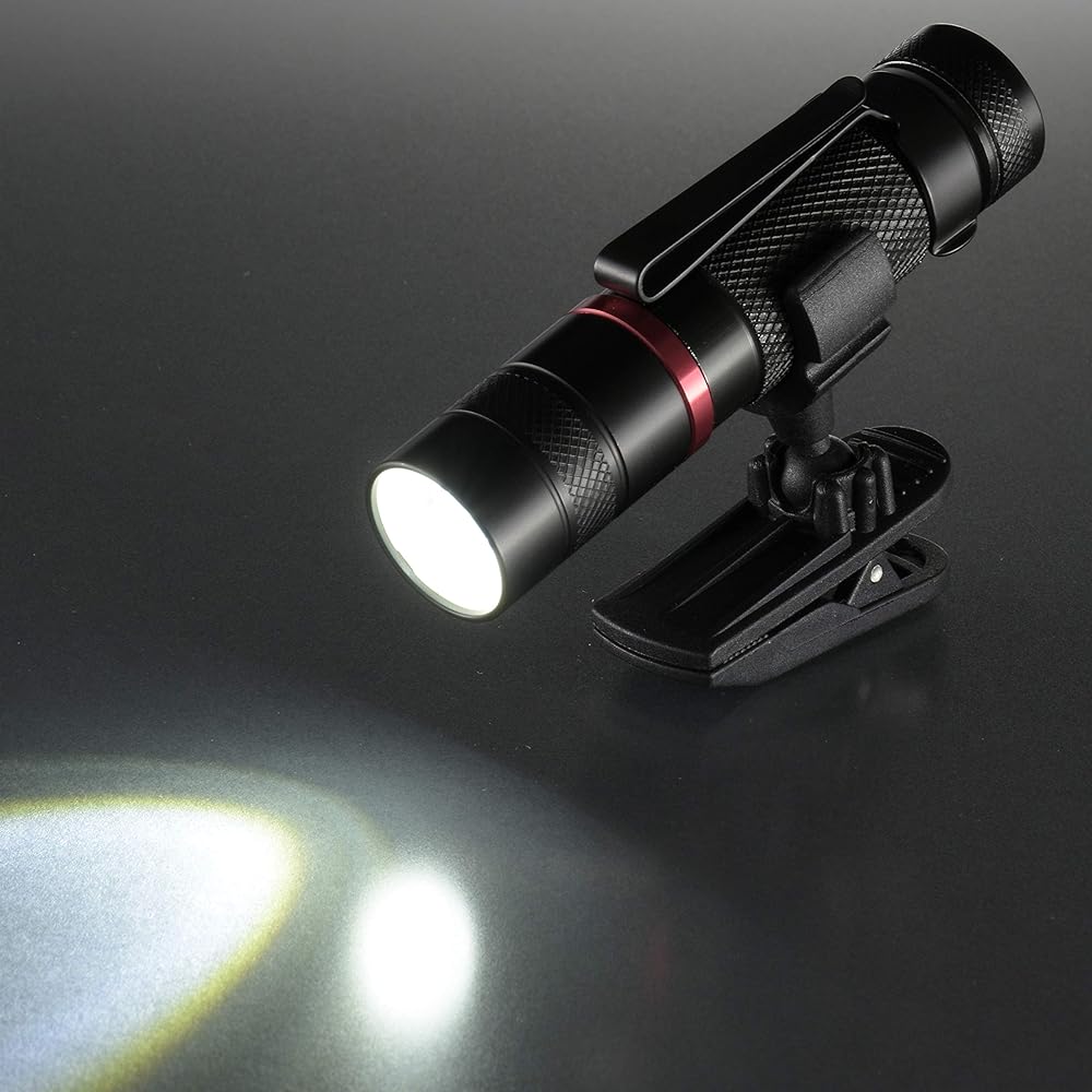 Ohm Electric [S-shaped clip included] LED zoom light, water resistant (135lm/AA size x 1 included/4.2 hours continuous lighting time) Black (approx.) Outer diameter 20x Total length 90mm LHA-CT3Z-K