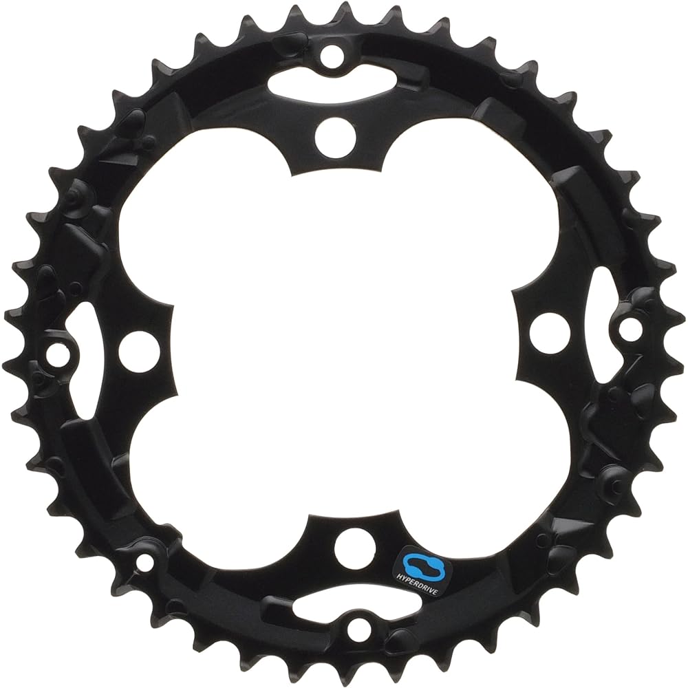 SHIMANO chain ring with spikes black Y1KN