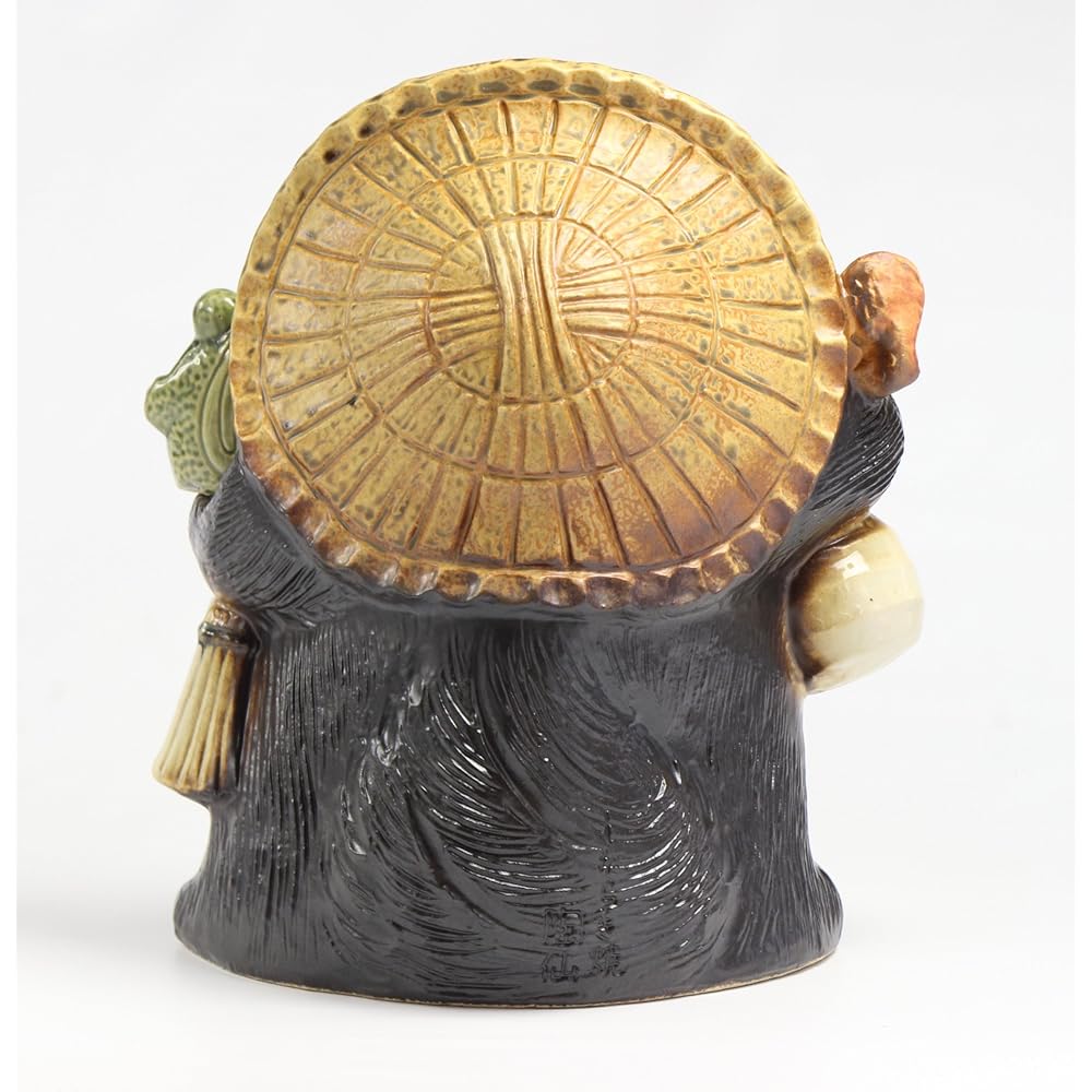Tori "Shigaraki Ware" Good luck raccoon dog with lucky frog No. 10 SA21-1