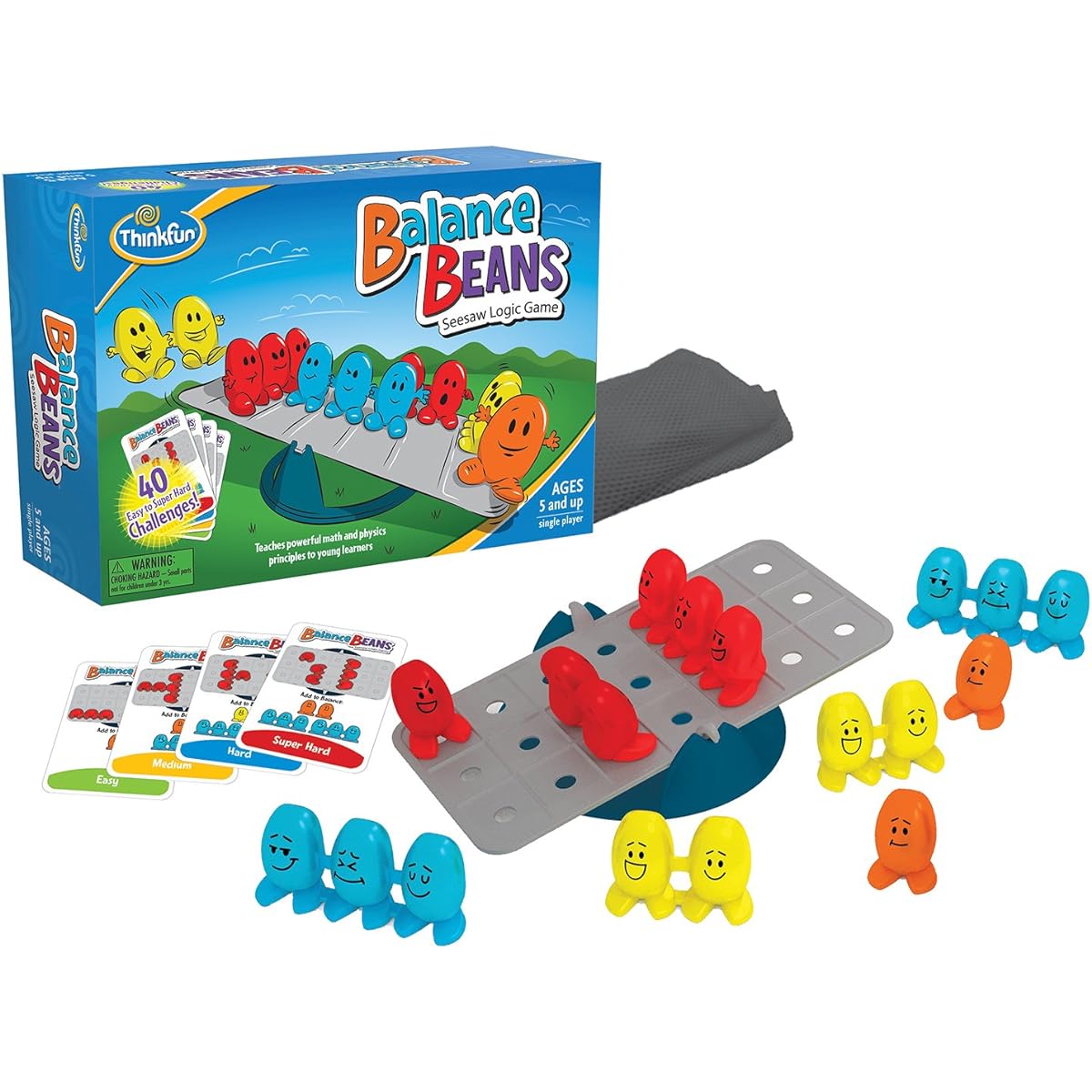ThinkFun Balance Beans Math Game For Boys and Girls Age 5 and Up - A Fun, Pre-Algebra Game for Young Learners