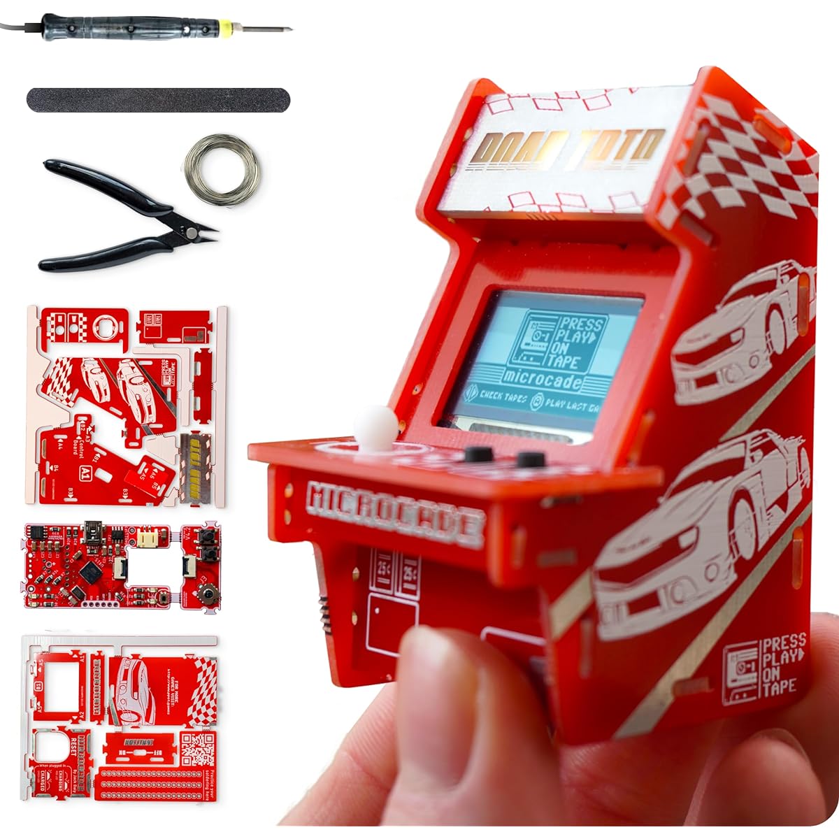 Microcade Kits - Build & Code Your Own Game Console | Electronics & Science Projects | DIY Educational Fun STEM Toys for Ages 8-12+