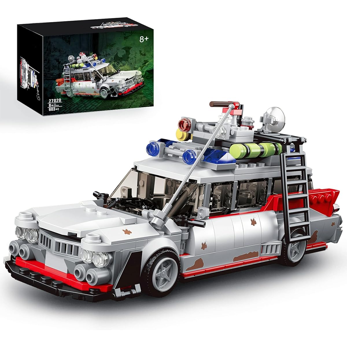 HI-REEKE Ghost Buster ECTO-1 Building Kit for Adults Speed Champion Car Creator Building Blocks Toy Set Creator 605 Pieces