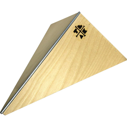 Teak Tuning Pole Bank Fingerboard Ramp - Handcrafted in the USA - XL Skate Park Size with Steel Rails - 12" Long, 4.5" High