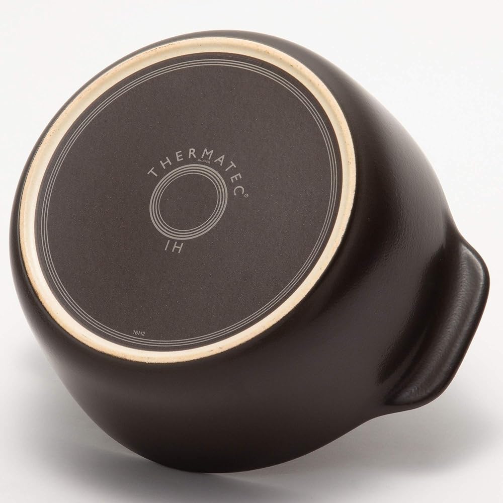 TAMAKI Earthen pot Thermatech for 1-2 people Moonlight Diameter 23 x Depth 19.4 x Height 12.5cm IH/Open flame/Microwave/Oven compatible THC52-610