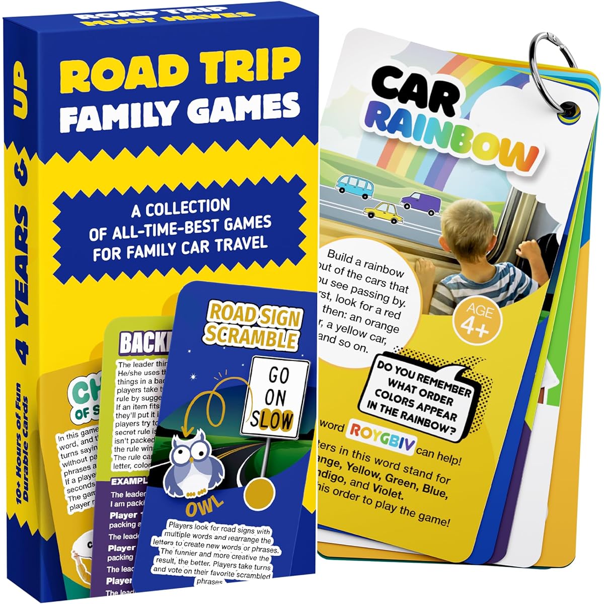 Well-balanced Road Trip Game for Kids and Adults – Travel Games, Car Games, Road Trip Essentials & Activities for Kids
