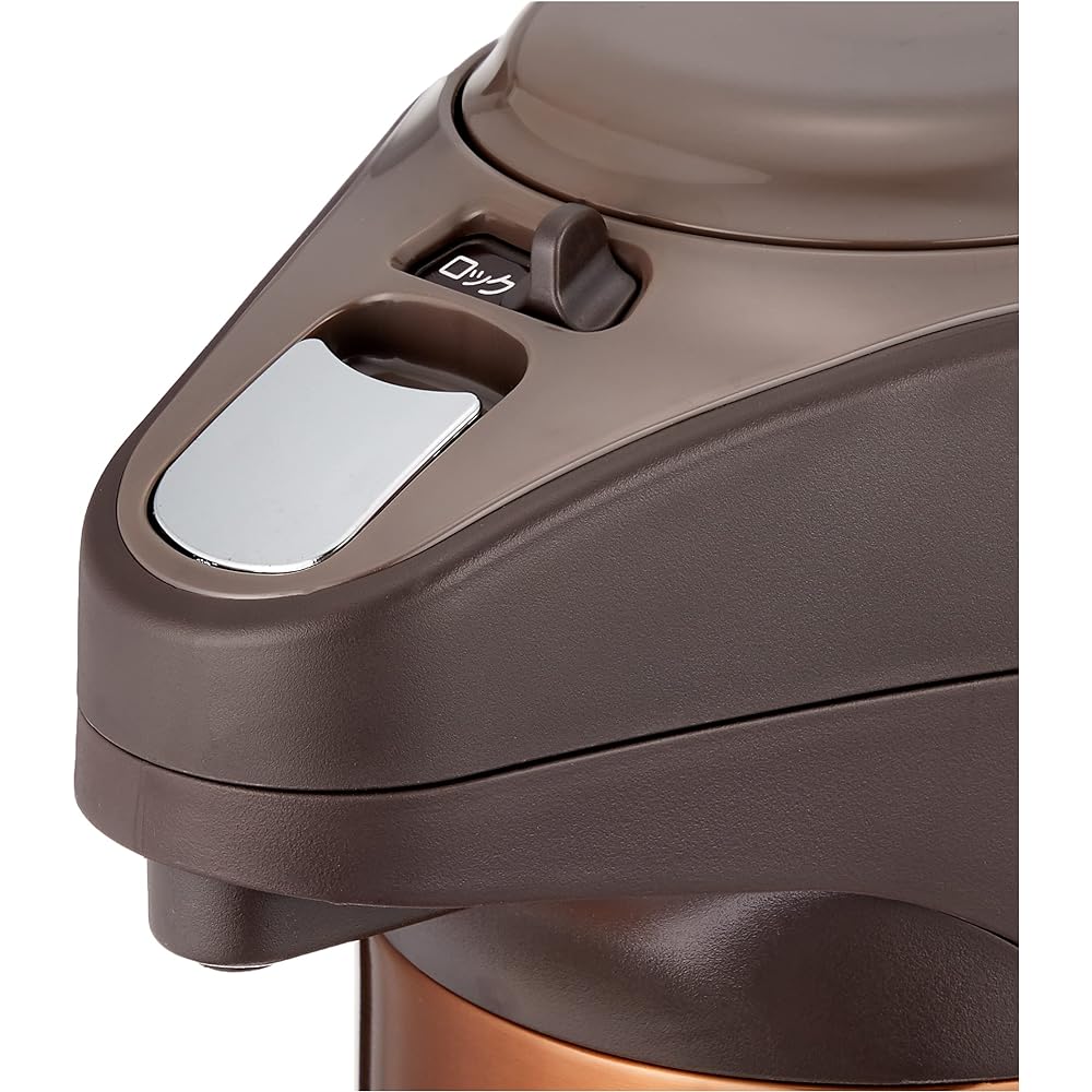 Pearl Metal Thermal Tabletop Stainless Steel Air Pot 2.5L Brown Eco and Nico HB-1561