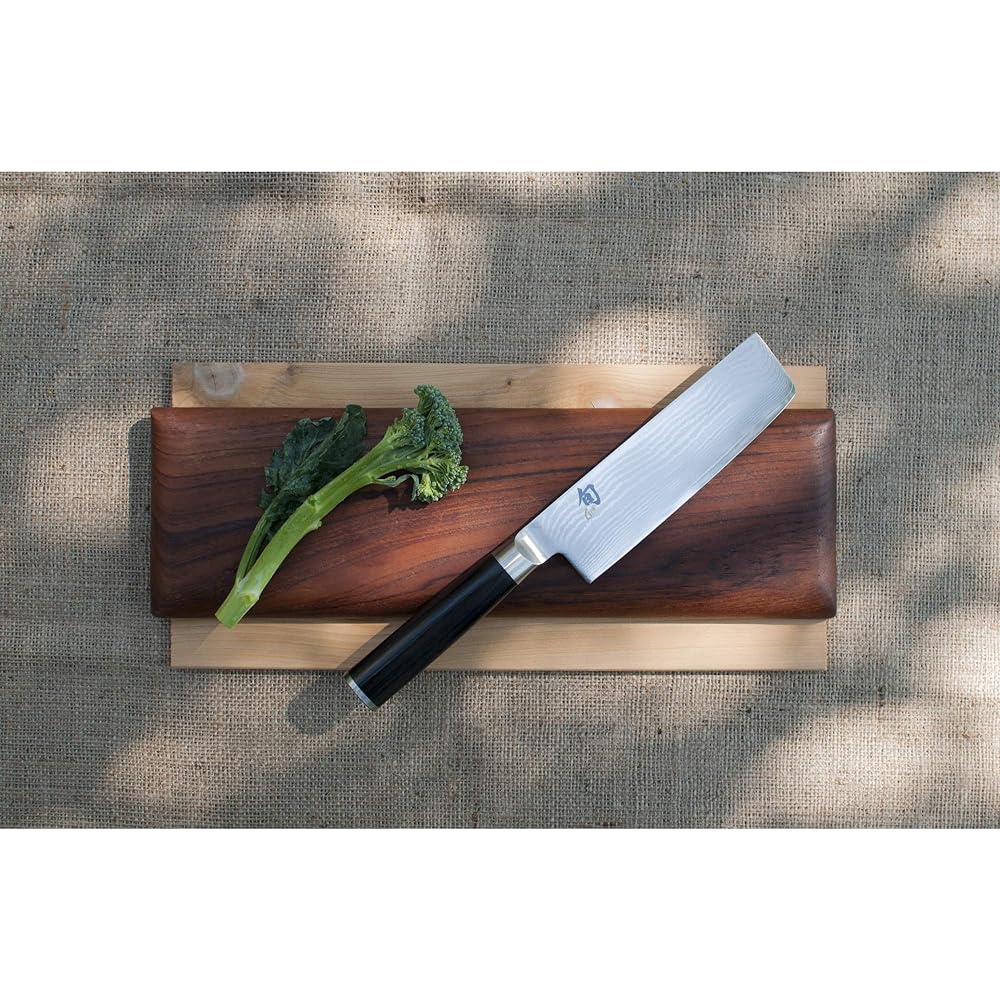 Kairushi Shun Classic Nakiri 165mm Made in Japan Shun Stainless Steel Knife Vegetable Knife