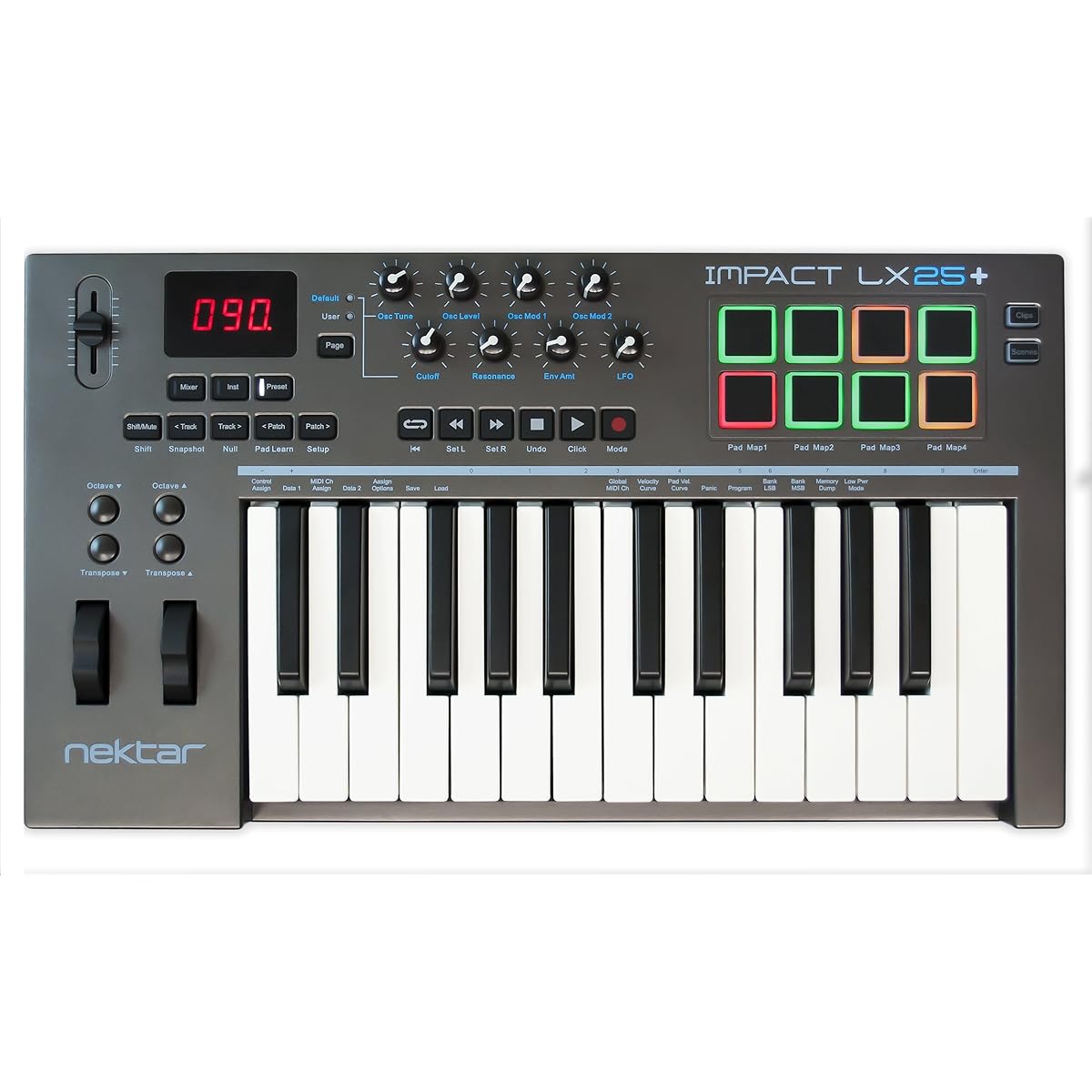 Nektar Technology IMPACT LX25+ MIDI Controller 25 Keys Keyboard DAW DTM Transport Pad Encoder Fader [Domestic Genuine Product]