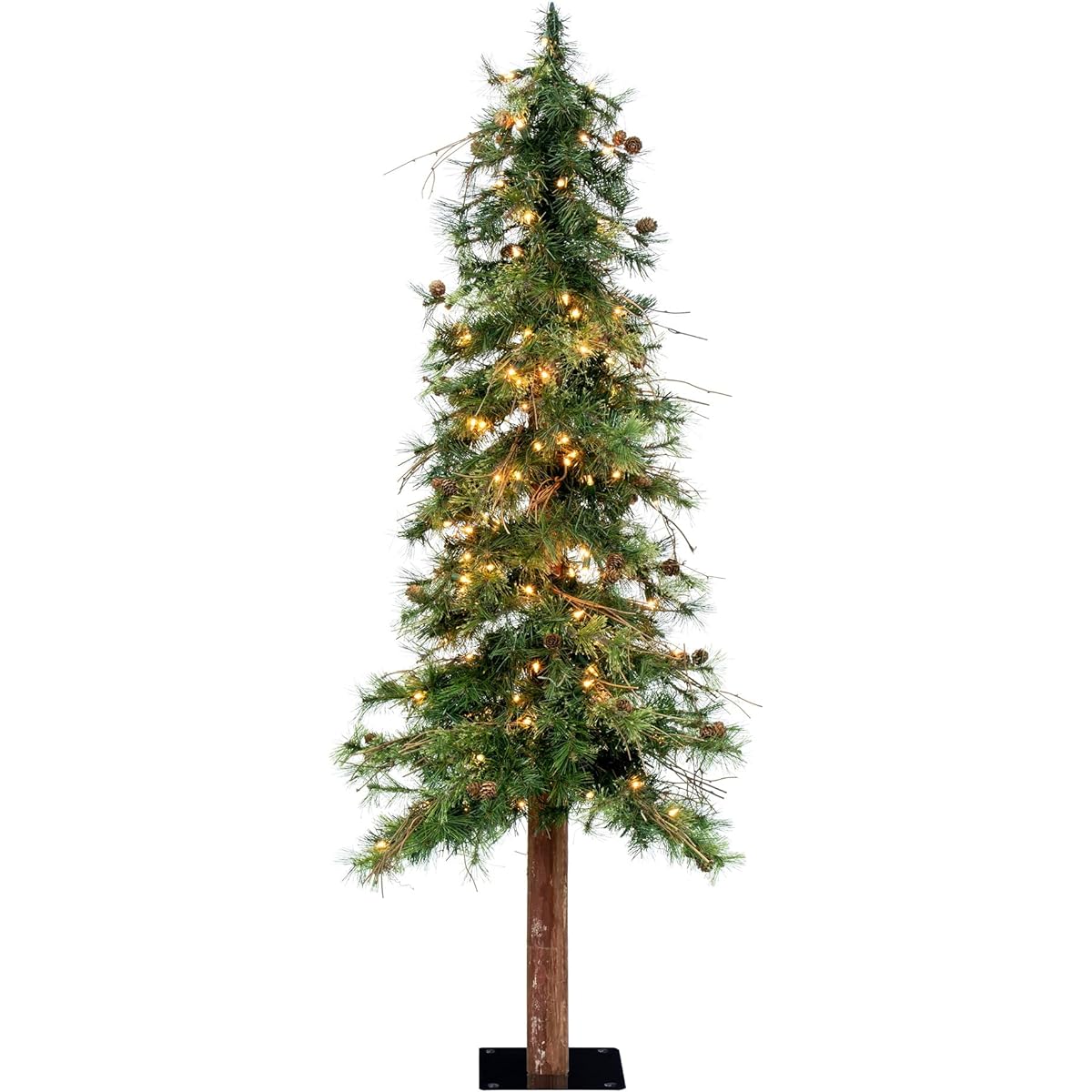 Vickerman 5' Mixed Country Alpine Tree with 150 Clear Lights