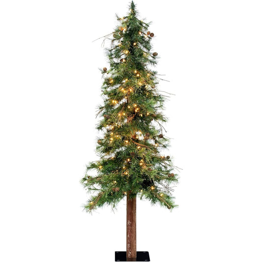 Vickerman 5' Mixed Country Alpine Tree with 150 Clear Lights