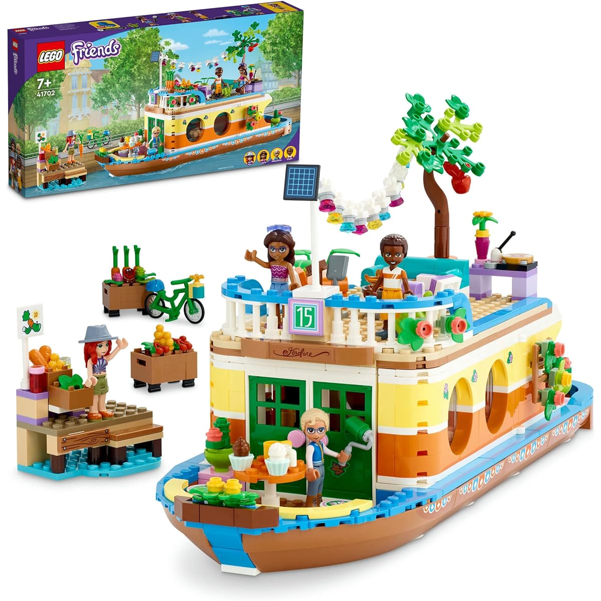 LEGO Friends Houseboat 41702 Toy Blocks Gift Boat Doll Girls Ages 7 and up