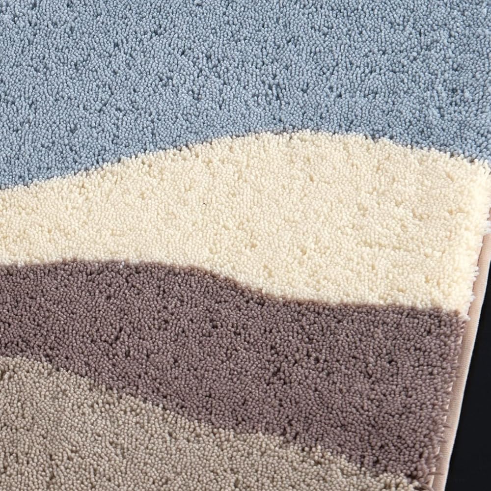 Senko M+home Kimberly Toilet Mat, Large Size, Approx. 70 x 70 cm, Beige, Modern, Scandinavian, Made in Japan, Antibacterial, Odor Resistant, 27854…