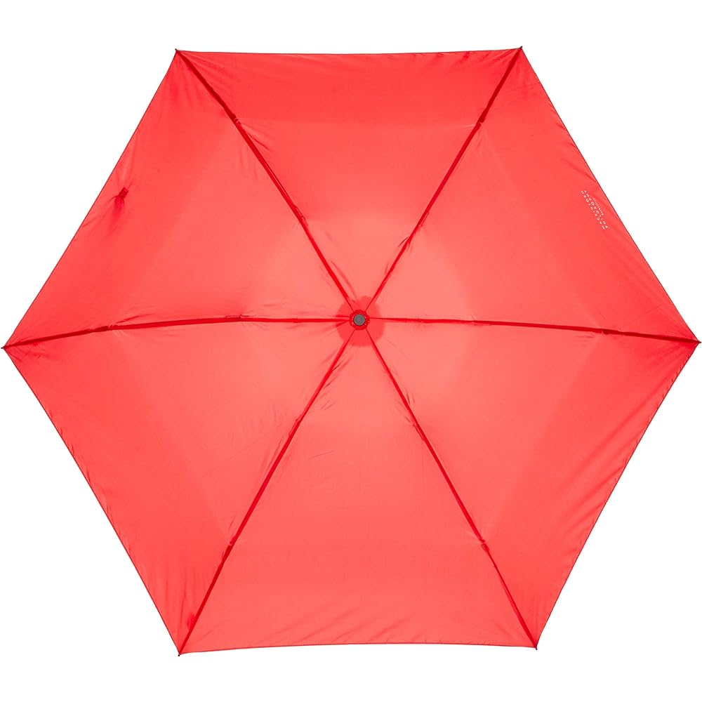 [Moonbat] Folding Umbrella 21-431-20390-02 Men's Red Japanese Rib 55cm (FREE Size)