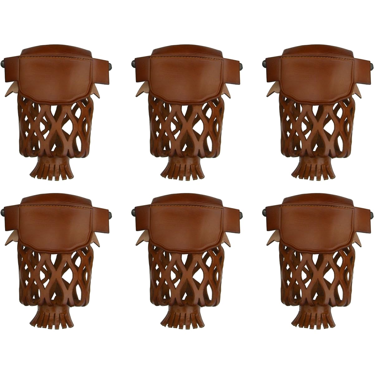 Iszy Billiards Pool Table Billiard Pockets Set of 6 - Black, Dark Cherry, Caramel