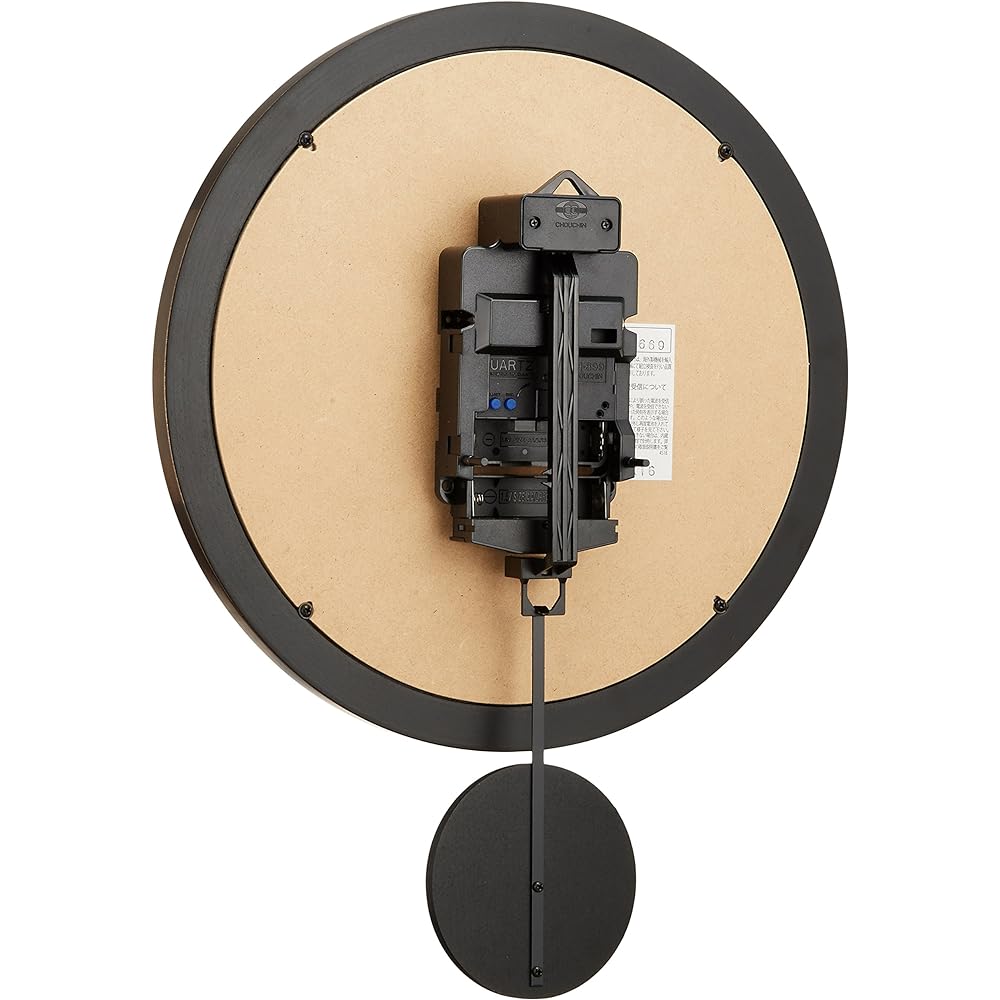 Santaru Made in Japan Made in Japan Retro Radio Pendulum Wall Clock (Potter's Wheel) Antique Brown DQL669