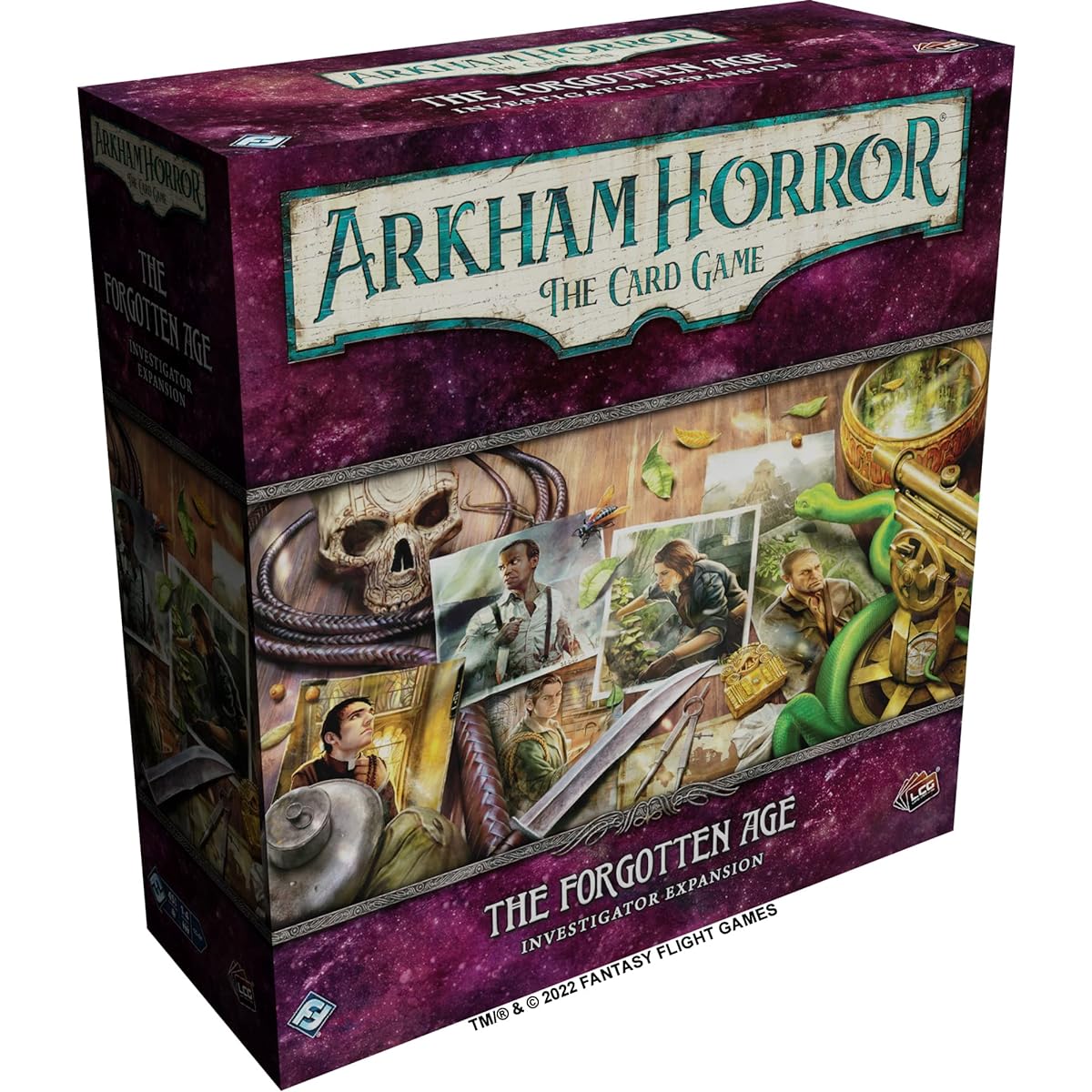 Fantasy Flight Games Arkham Horror Card Game Agent of the Forgotten Age Expansion - Embark on a daring quest! Lovecraft Cooperative LCG, Ages 14+, For 1-4 players, 1-2 hours of play, crafting