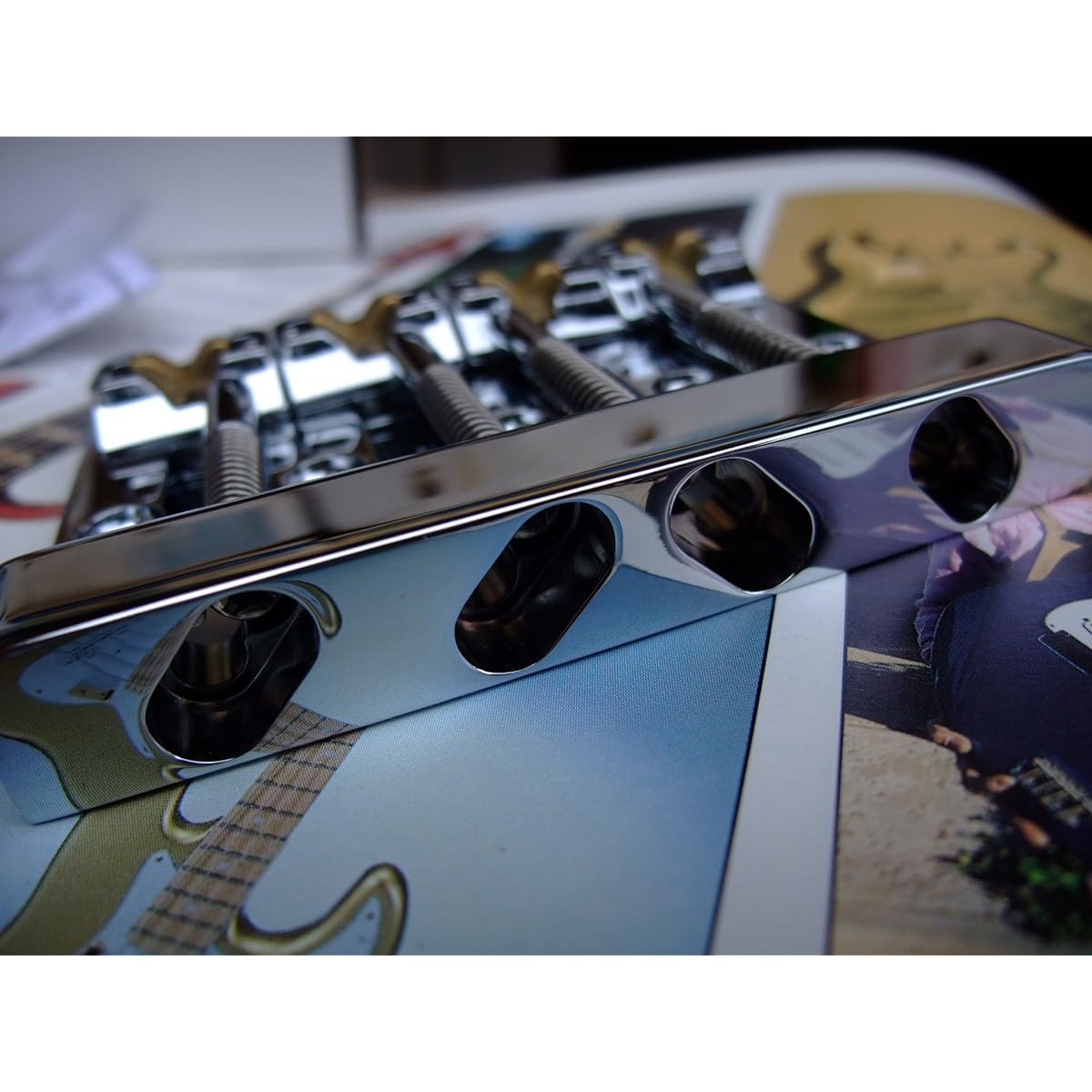 [Genuine Product] HIPSHOT Base Bridge KICKASS 4-String Chrome BR/KICKASS C