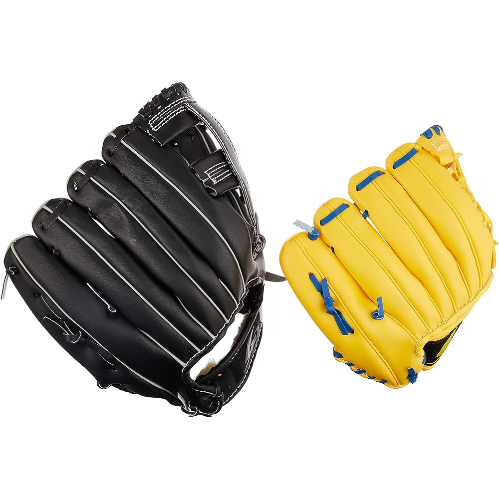 GP Baseball Gloves Parent-Child Set for Catch Ball, Easy Magic Catch Specification, Comes with 2 Types of Balls [Set for Adults and Children (For Lower Grades)]
