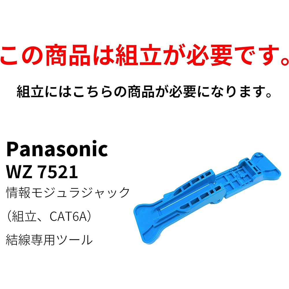 Panasonic Information Modular Jack Assembly CAT6A Embedded White WZ7519W