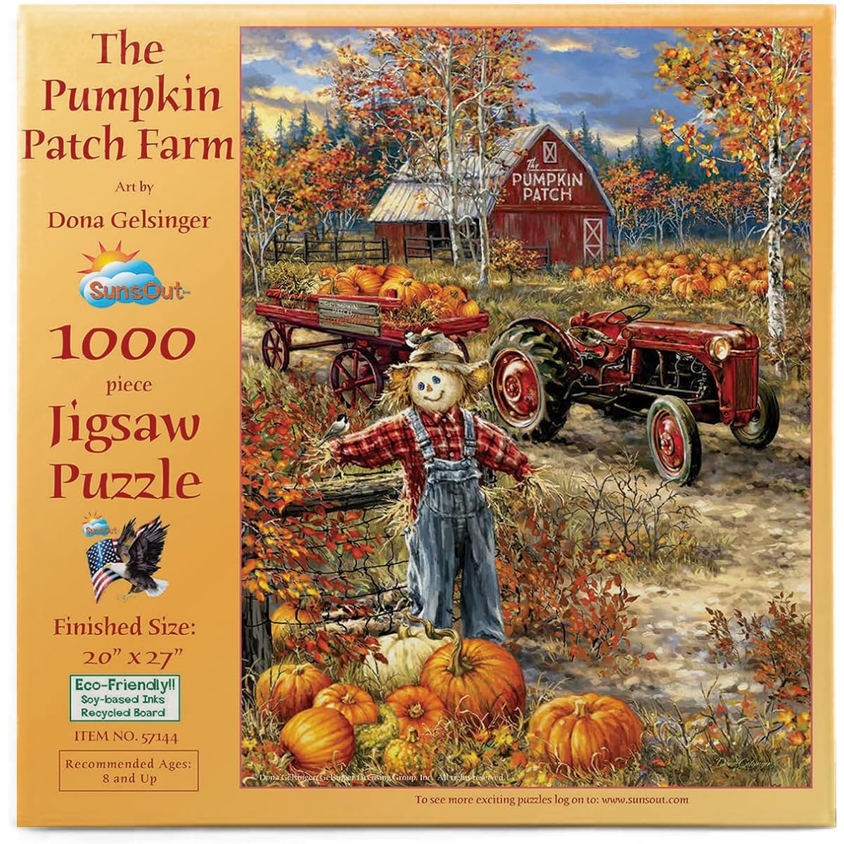 The Pumpkin Patch Farm 1000 pc Jigsaw Puzzle by SunsOut