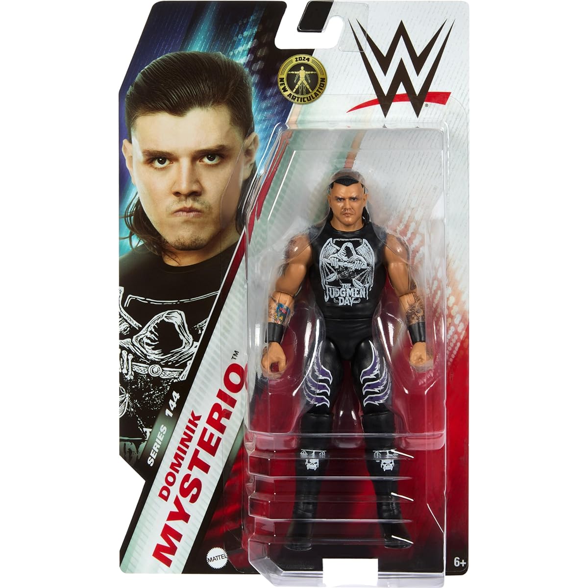 WWE Action Figure 6" Collectible Dominik Mysterio with 10 Articulation Points & Lifelike Appearance