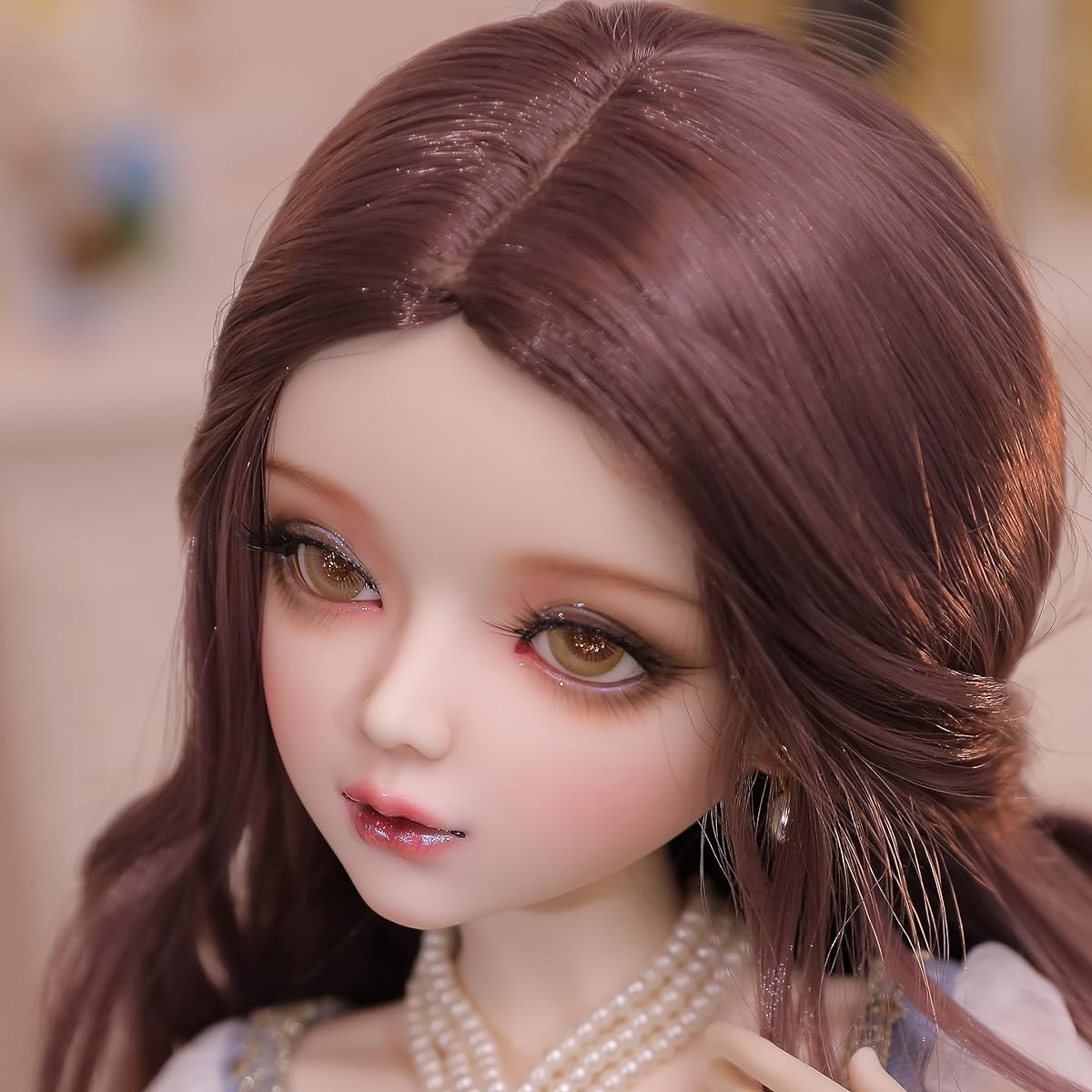VLEYAN Hand-painted BJD Dolls, Nordic Pastoral Style 1/3 Anime Doll with 31 Moveable Joints for Girls, Desk and Wall Decor, 22.8" Tall (Handmade Makeup Plus - Regular Package)