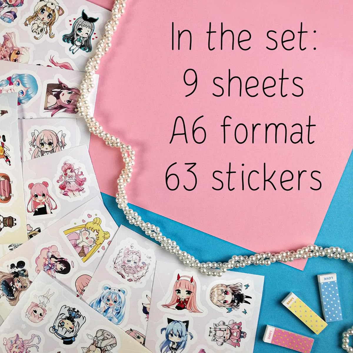 cute anime stickers