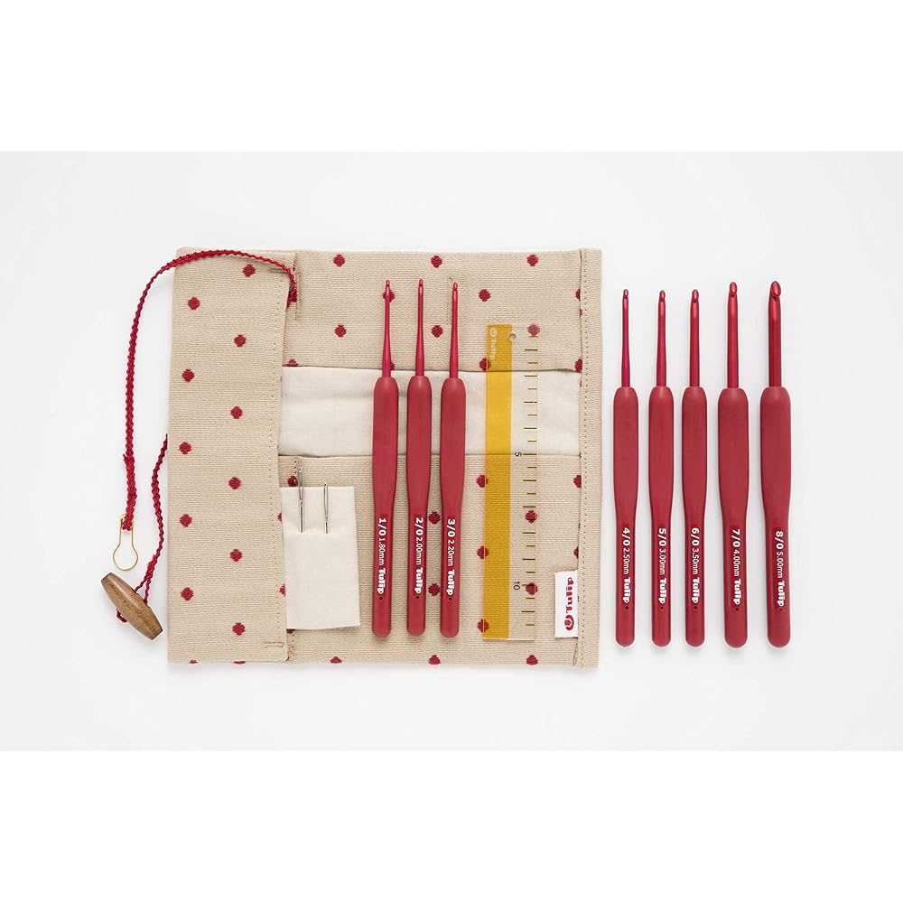 Tulip Tulip Knitting Needles "ETIMO Red Crochet Set Red"