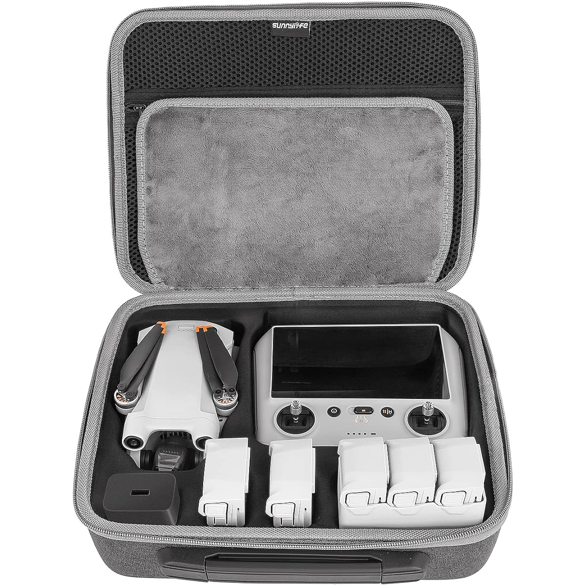 Sunnylife Mini 3 Pro Carry Case Portable Case for DJI mini 3 Pro Compatible with DJI RC or RC-N1 Controller Waterproof Large Capacity Storage Case for DJI Mini 3 Pro Accessories